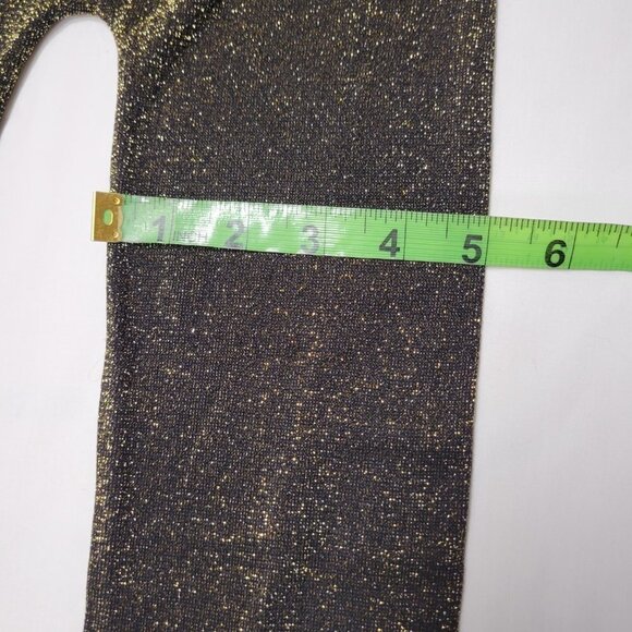 Gold Stretch Pants Tights or Leggings - Size Petite or Small - Picture 10 of 14